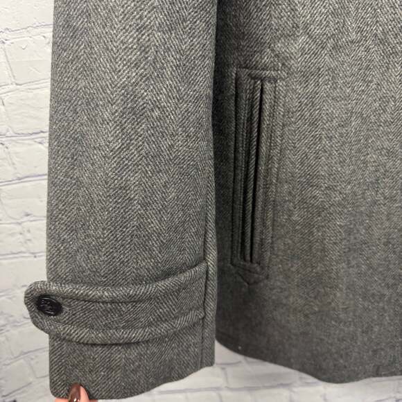 Lands' End NWT Men's Wool Blend Double-Breasted Peacoat - Picture 2 of 8